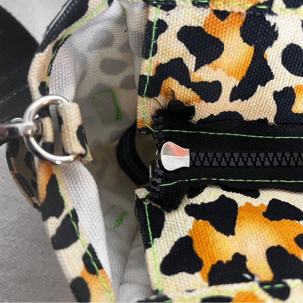 BDG Leopard Print Utility Tote Bag | Urban Outfitters Crossbody Strap - Picture 9 of 12